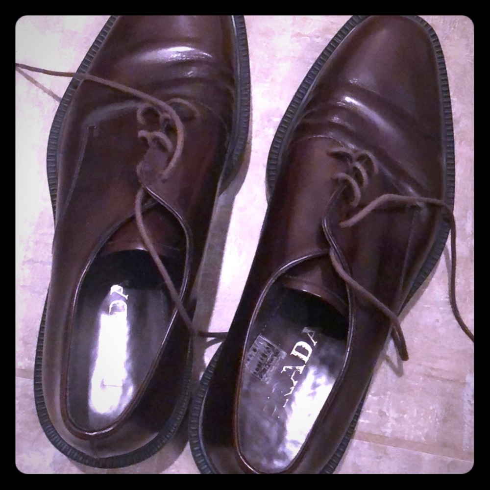 Prada platform shoes